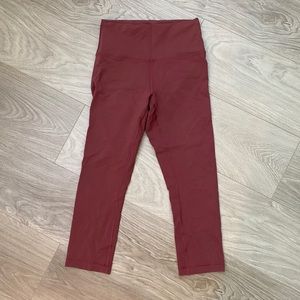 Lululemon Align High Rise Red Merlot Leggings